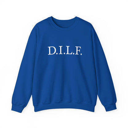 "D.I.L.F". Heavy Blend™ Men's Crewneck Sweatshirt