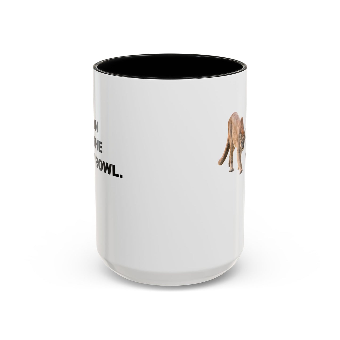 "On The Prowl" Accent Coffee Mug, 11 Oz and 15 Oz
