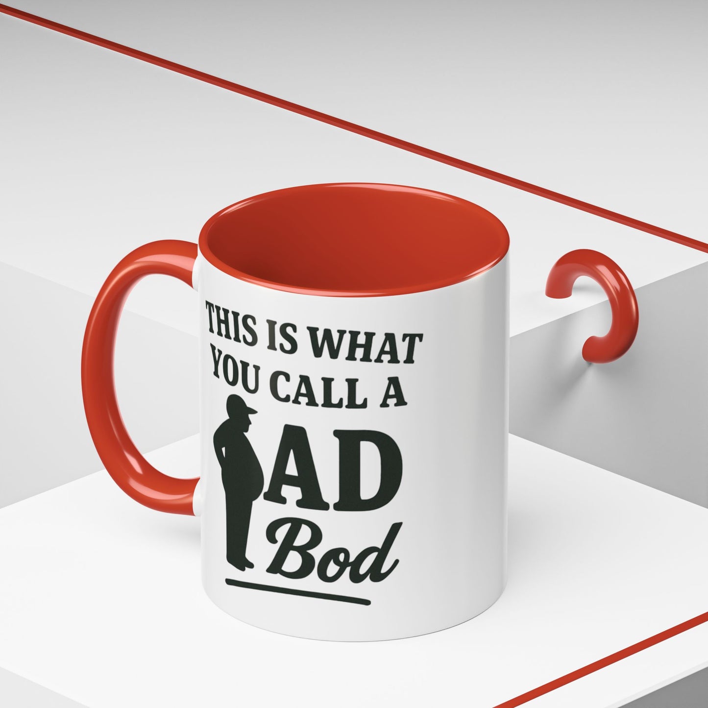 "This is What You Call a Dad Bod" Accent Coffee Mug, 11oz and 15 Oz