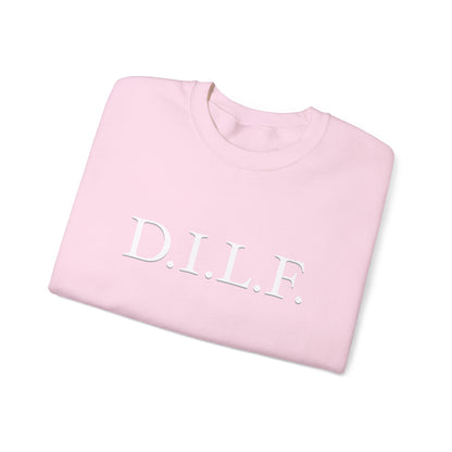 "D.I.L.F". Heavy Blend™ Men's Crewneck Sweatshirt