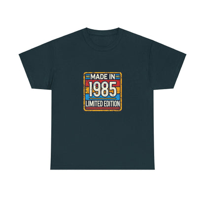 "Made In 1985 Label" 100% Cotton Limited Edition T-Shirt (Unisex)