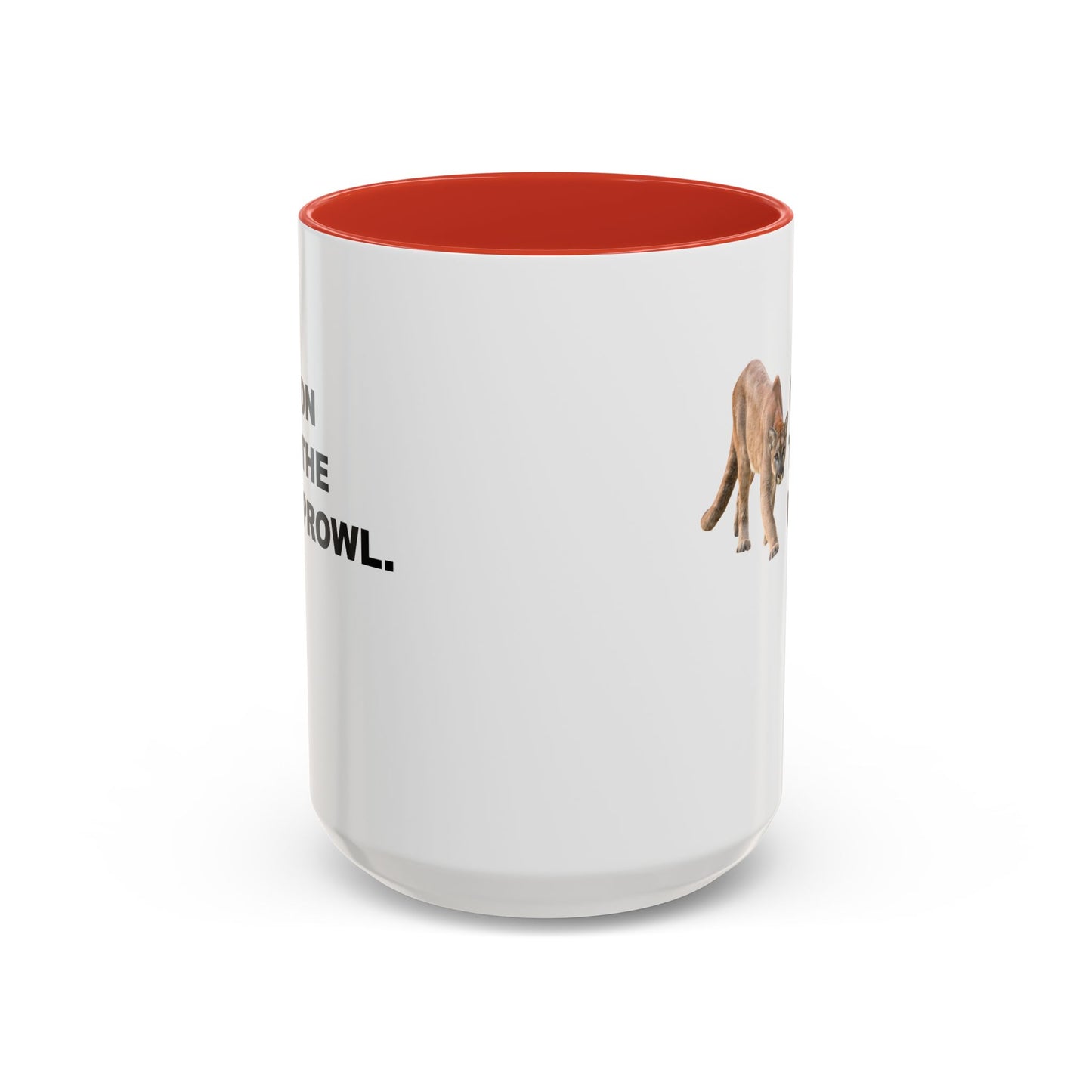"On The Prowl" Accent Coffee Mug, 11 Oz and 15 Oz