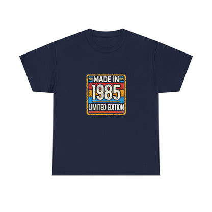 "Made In 1985 Label" 100% Cotton Limited Edition T-Shirt (Unisex)