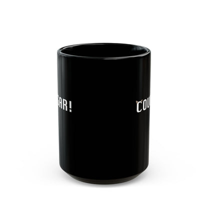 "Cougar" Black Coffee Mug, 11 0z and 15 Oz