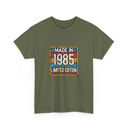 "Made In 1985 Label" 100% Cotton Limited Edition T-Shirt (Unisex)