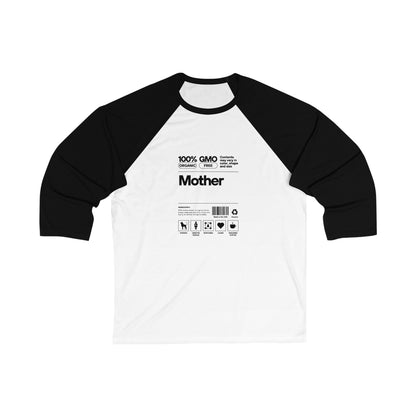 Mother "List Of Ingredients 3\4 Sleeve Baseball Tee