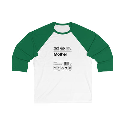Mother "List Of Ingredients 3\4 Sleeve Baseball Tee