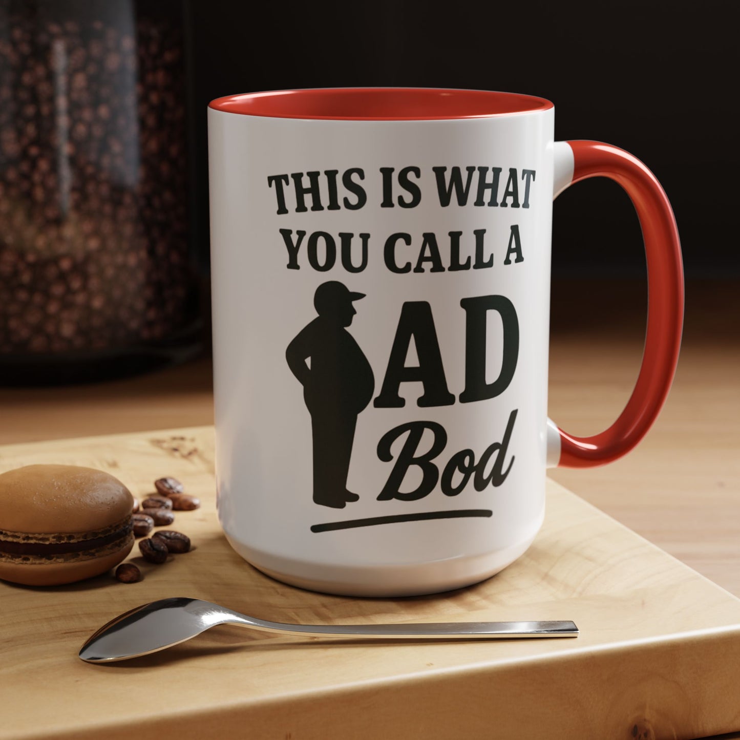 "This is What You Call a Dad Bod" Accent Coffee Mug, 11oz and 15 Oz