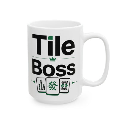 Tile Boss 15 oz Ceramic Mahjong Mug