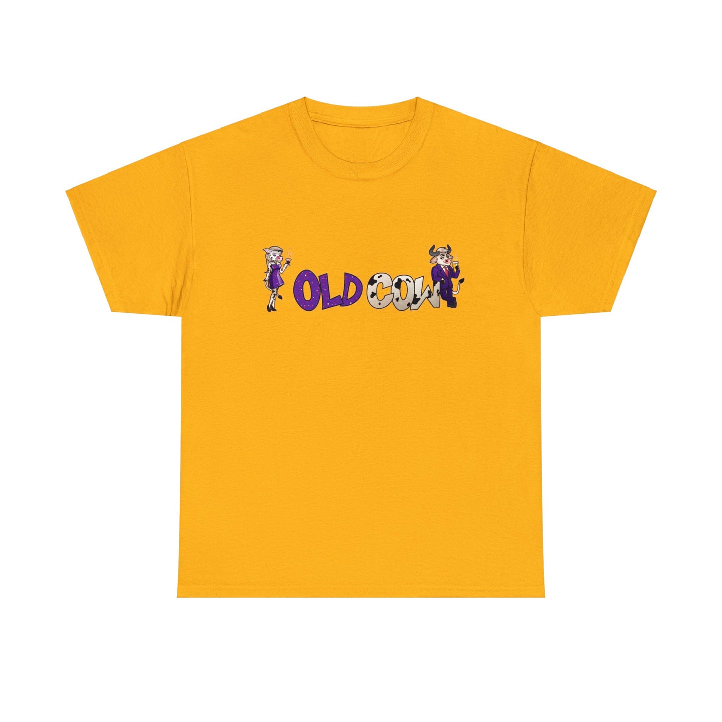 Old Cow Logo 100% Cotton T-Shirt (Unisex)