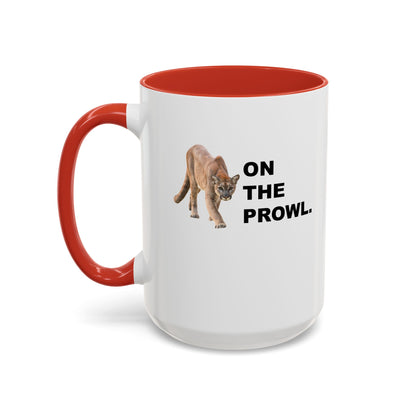 "On The Prowl" Accent Coffee Mug, 11 Oz and 15 Oz