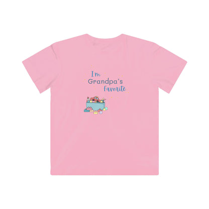 "I'm Grandpa's Favorite" Kids Fine Jersey Tee (Unisex)