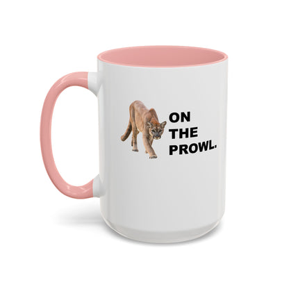 "On The Prowl" Accent Coffee Mug, 11 Oz and 15 Oz