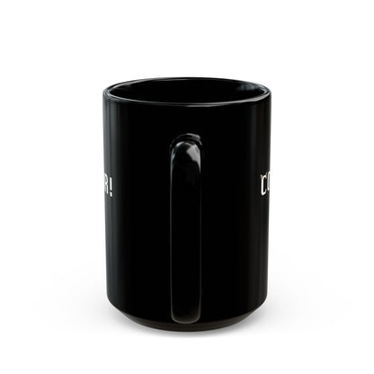 "Cougar" Black Coffee Mug, 11 0z and 15 Oz
