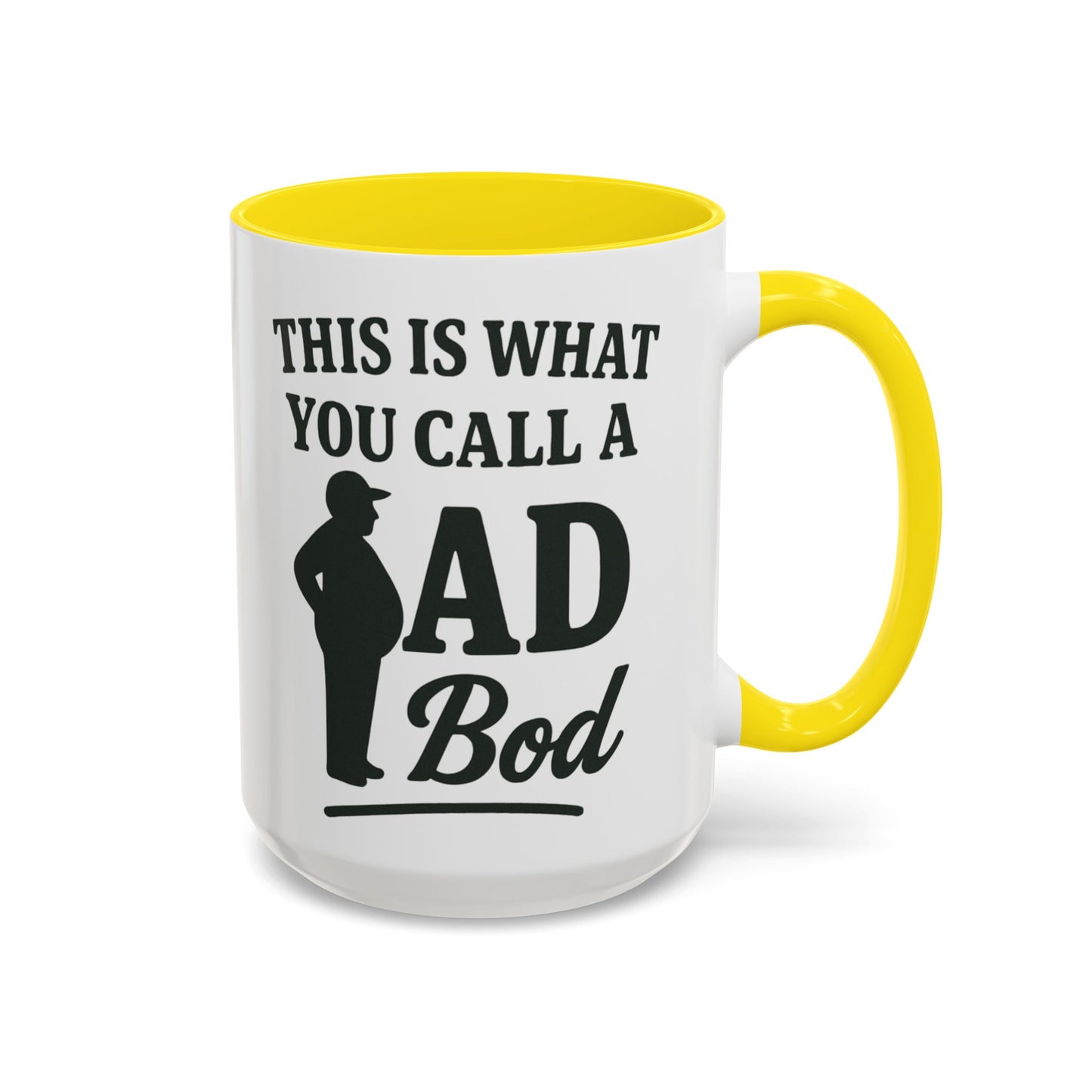 "This is What You Call a Dad Bod" Accent Coffee Mug, 11oz and 15 Oz