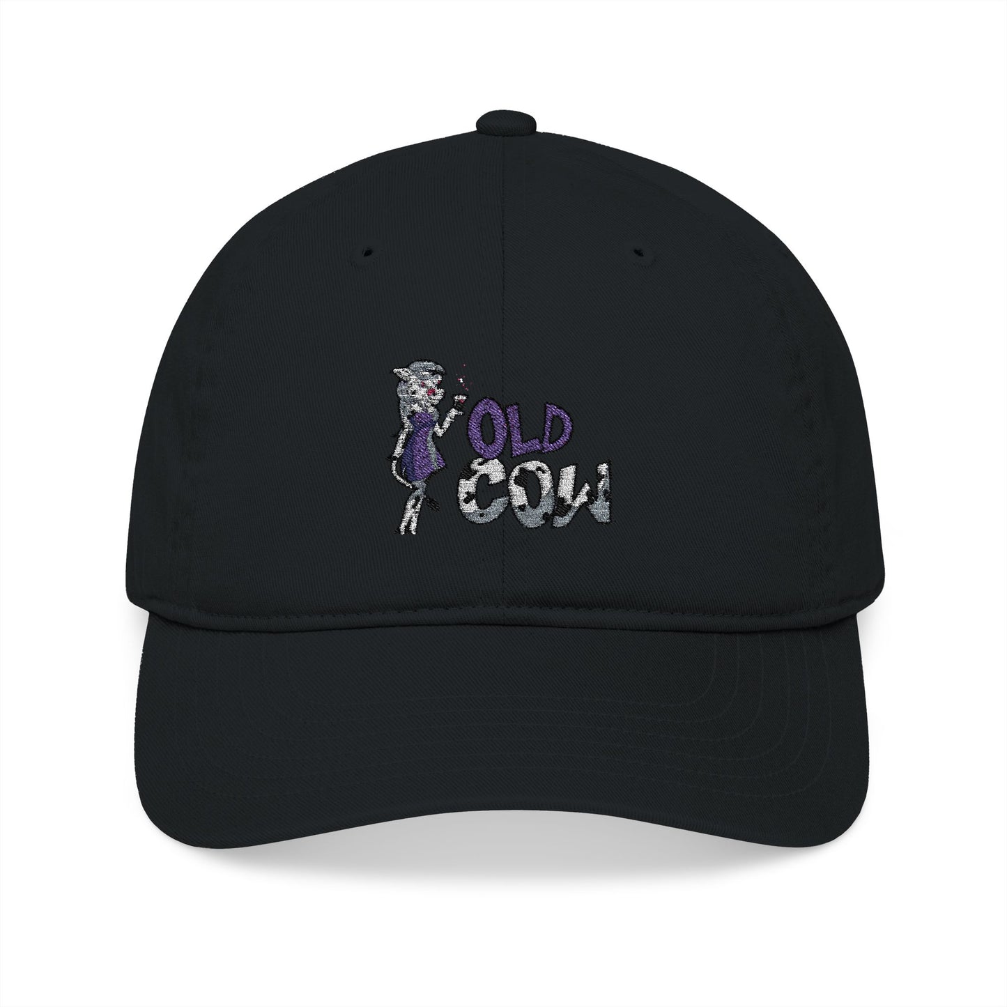 Organic Baseball Cap - Old Cow Logo