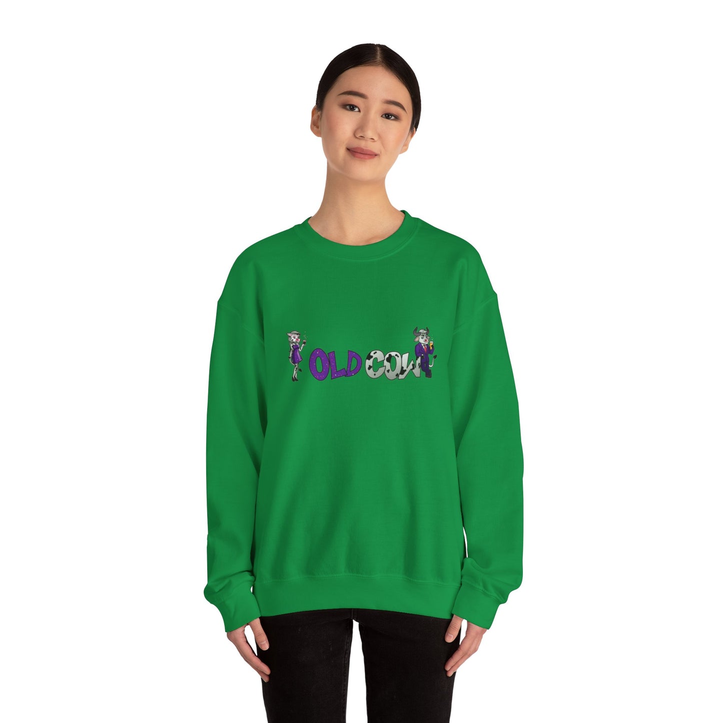 "Old Cow" Heavy Blend™ Crewneck Sweatshirt (Unisex)