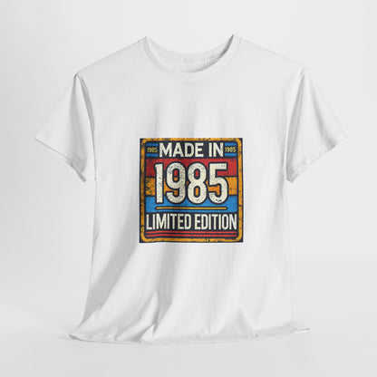 "Made In 1985 Label" 100% Cotton Limited Edition T-Shirt (Unisex)