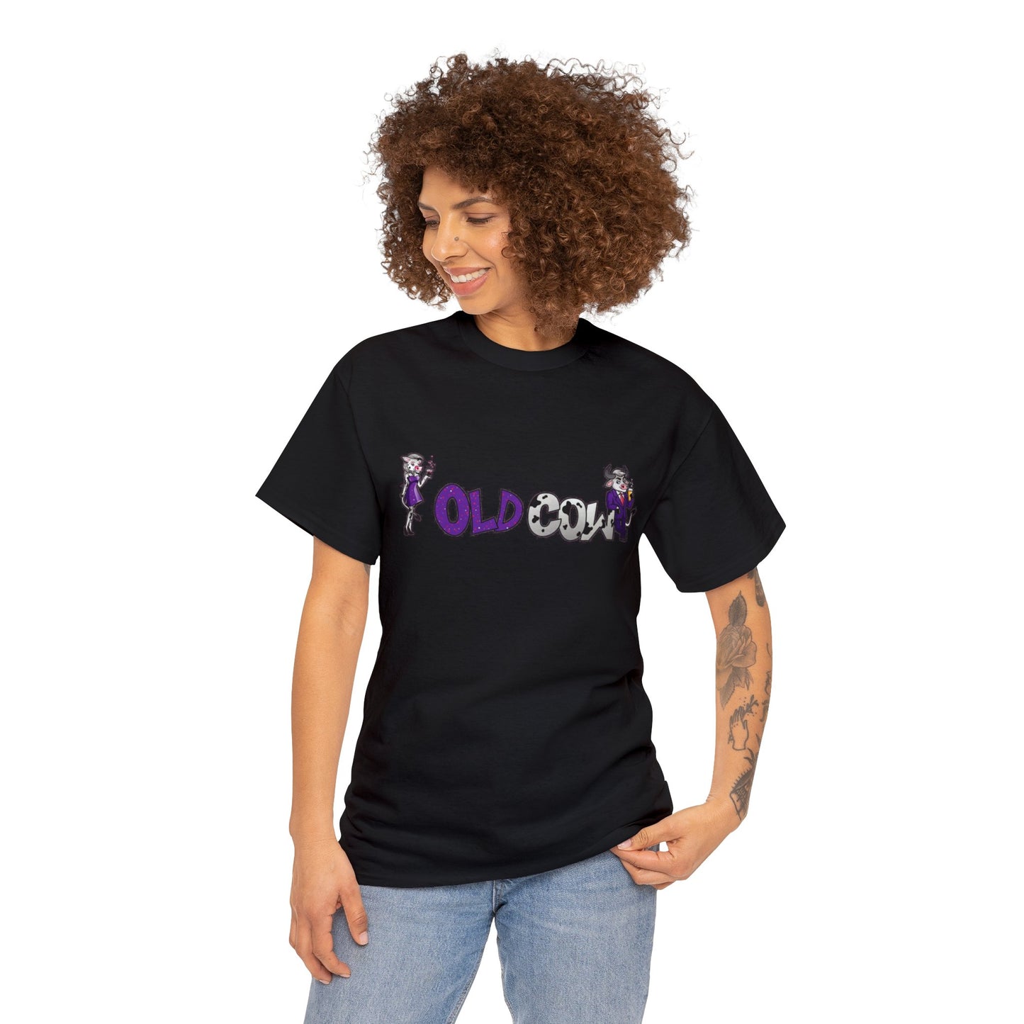 Old Cow Logo 100% Cotton T-Shirt (Unisex)
