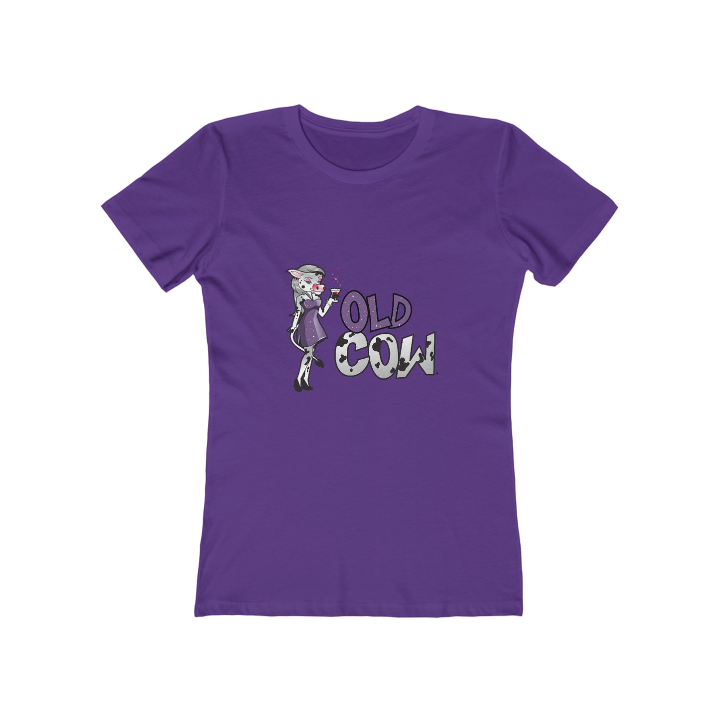 "Old Cow"  100% Cotton Women's Boyfriend T-Shirt