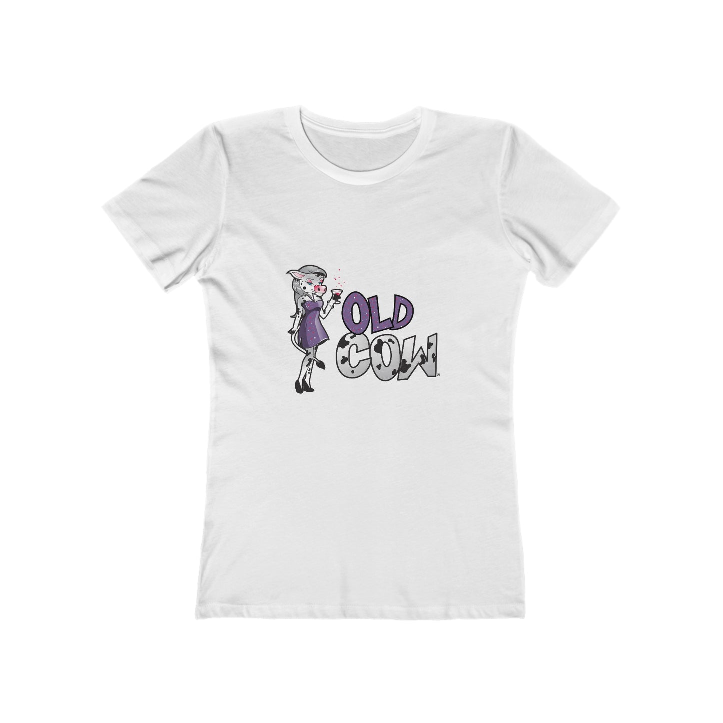 "Old Cow"  100% Cotton Women's Boyfriend T-Shirt