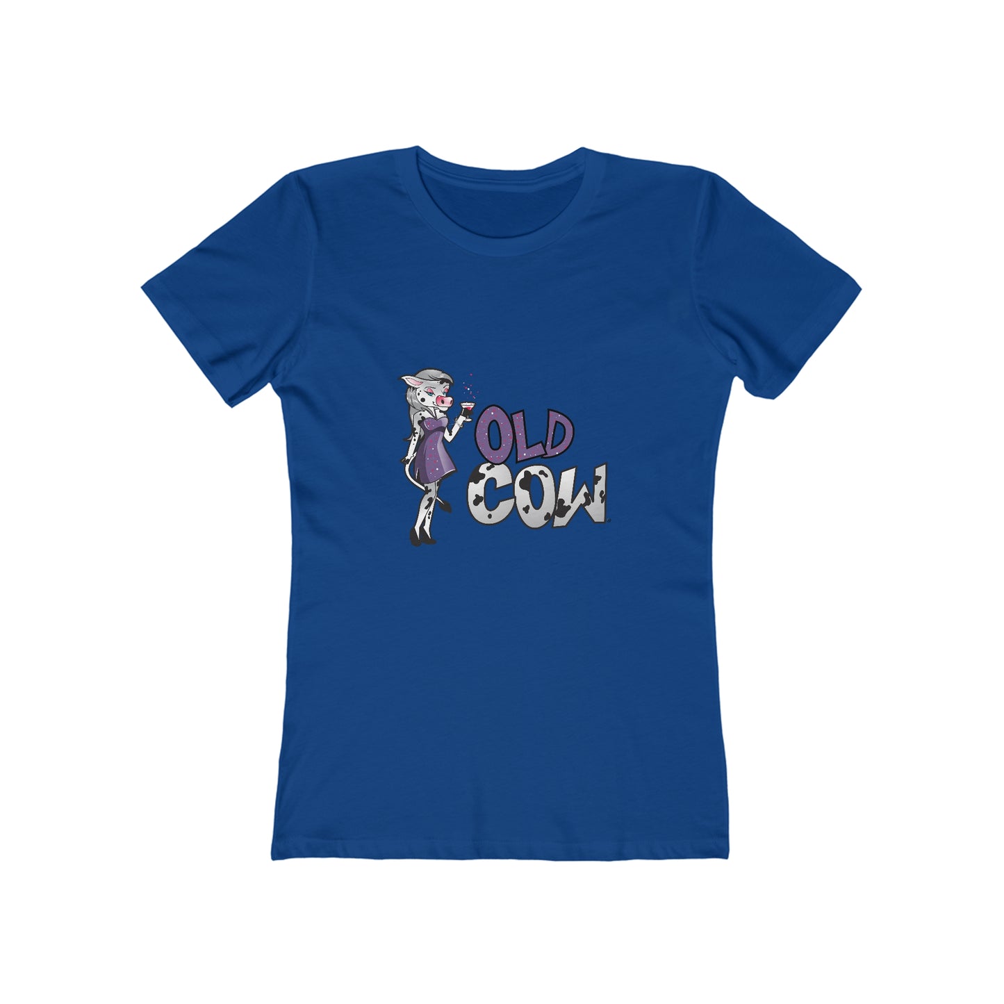 "Old Cow"  100% Cotton Women's Boyfriend T-Shirt