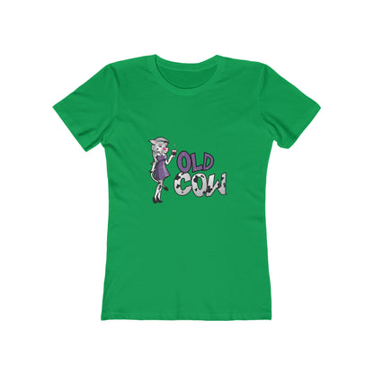 "Old Cow"  100% Cotton Women's Boyfriend T-Shirt