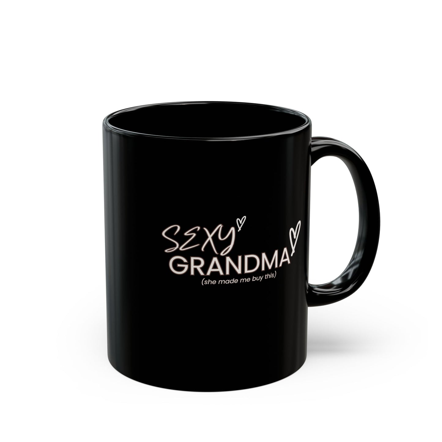 "Sexy Grandma" Black Coffee Mug, 11 0z and 15 Oz