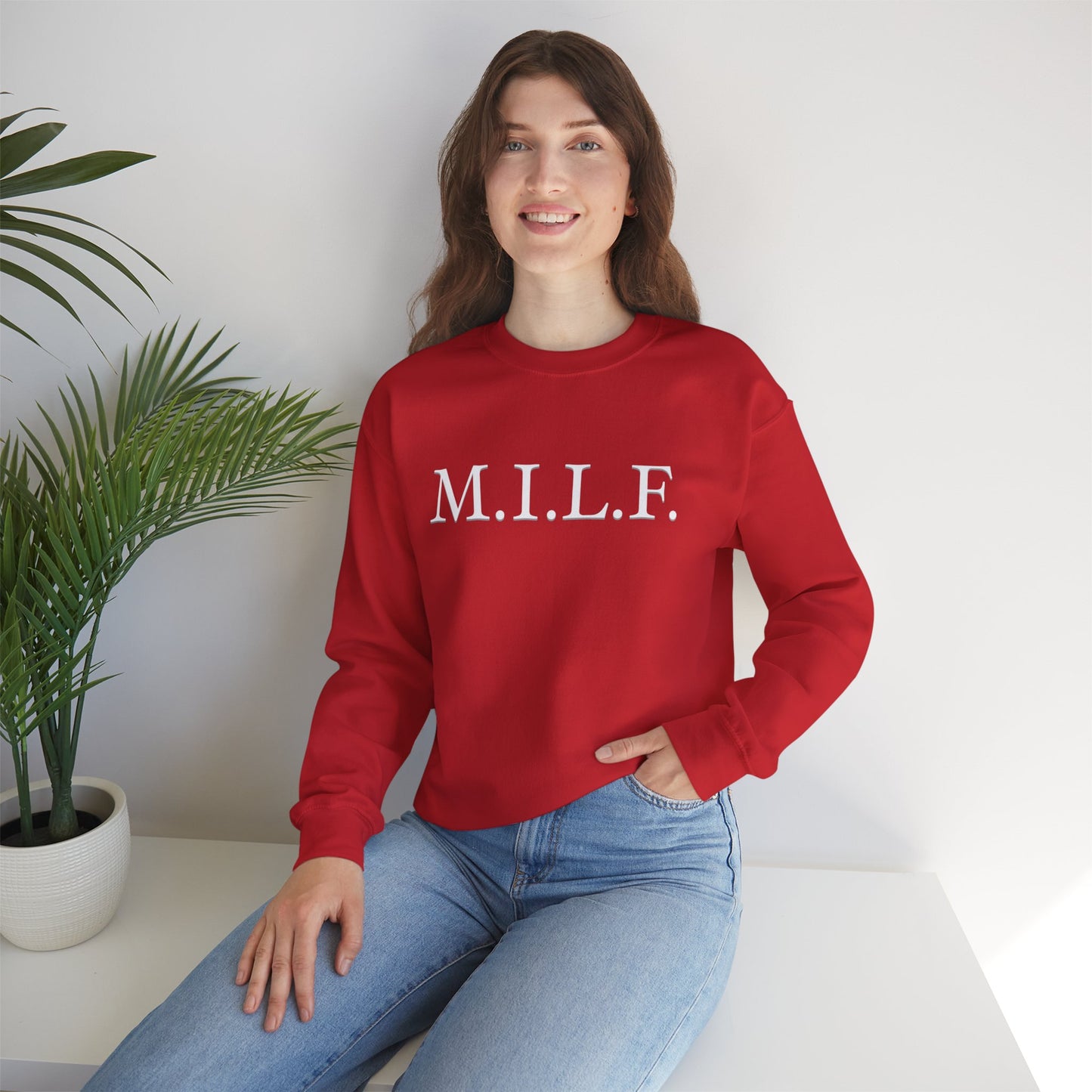 M.I.L.F. Heavy Blend™ Women's Crewneck Sweatshirt