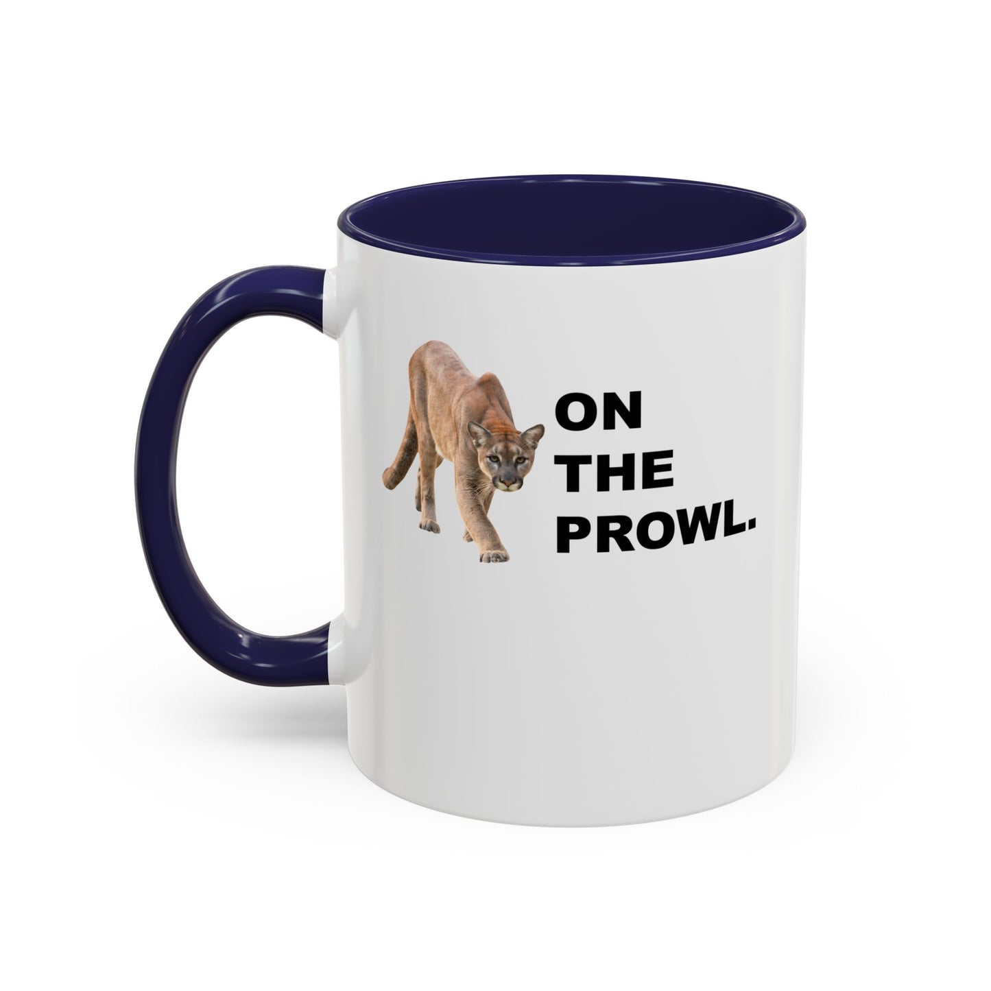 "On The Prowl" Accent Coffee Mug, 11 Oz and 15 Oz