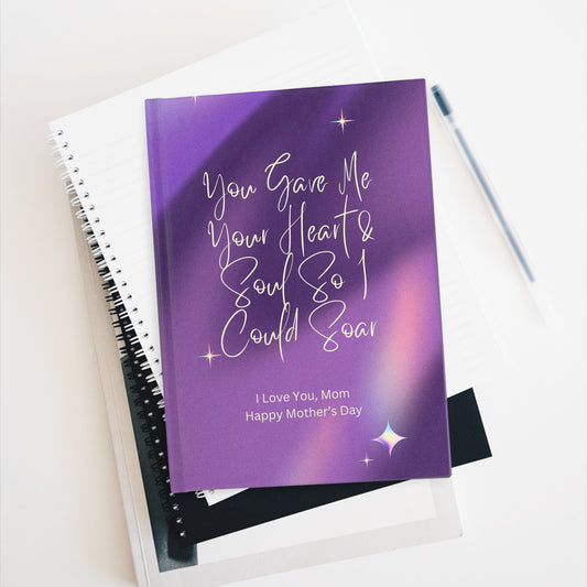 Mother's Day Journal With Sentimental Message - Ruled Line