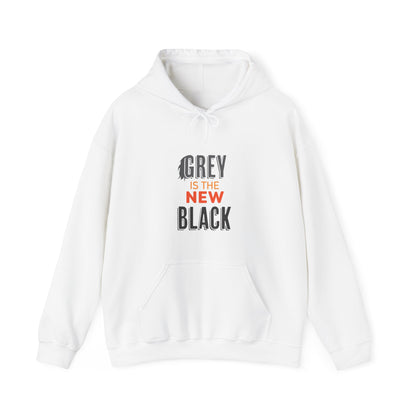 "Grey is The New Black" Heavy Blend™ Hoodie Sweatshirt (Unisex)