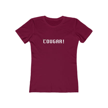 "Cougar" 100% Cotton Women's Boyfriend T-Shirt