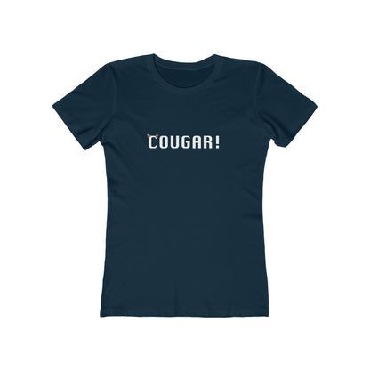 "Cougar" 100% Cotton Women's Boyfriend T-Shirt
