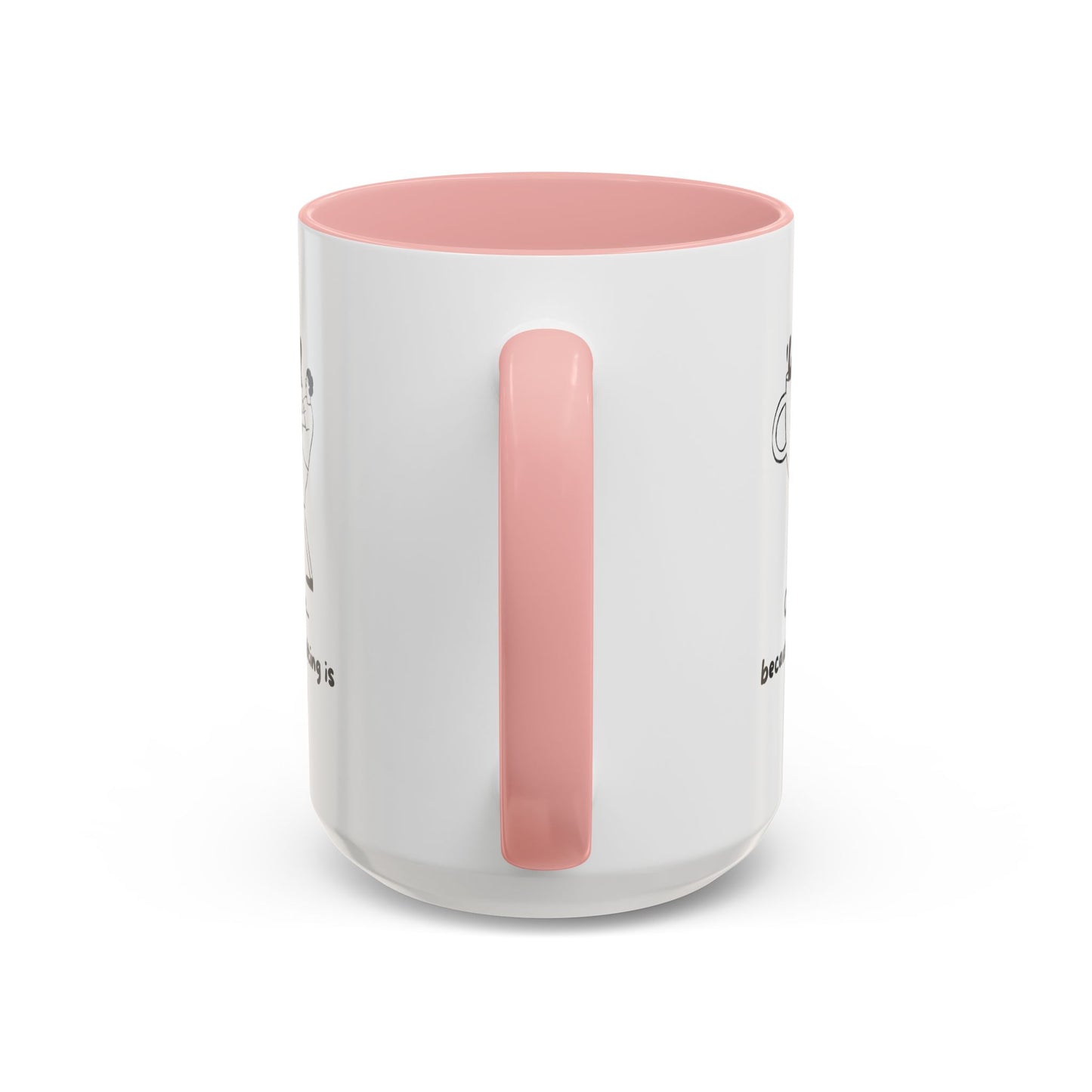 "Coffee, Because Adulting Is Hard" Accent Coffee Mug, 11 oz and 15 oz