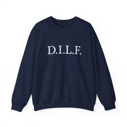 "D.I.L.F". Heavy Blend™ Men's Crewneck Sweatshirt