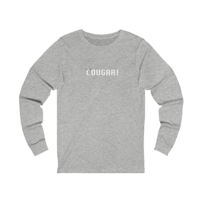 "Cougar" 100% Cotton Women's Long Sleeve Crew Neck T-Shirt