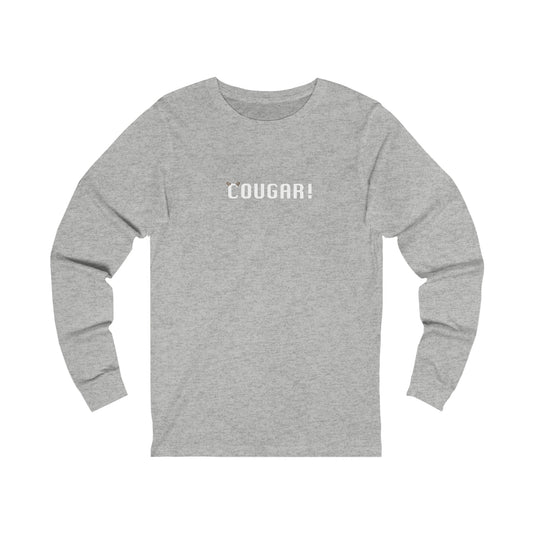 "Cougar" 100% Cotton Women's Long Sleeve Crew Neck T-Shirt