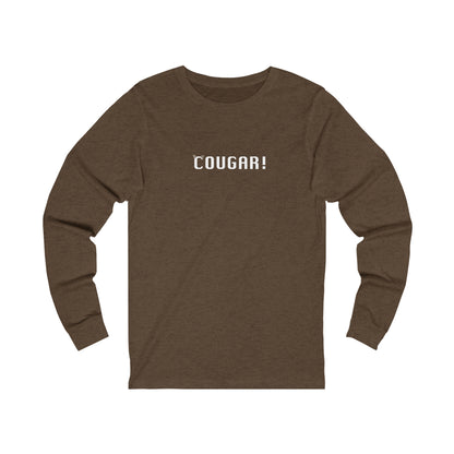 "Cougar" 100% Cotton Women's Long Sleeve Crew Neck T-Shirt