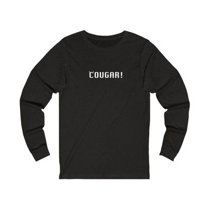 "Cougar" 100% Cotton Women's Long Sleeve Crew Neck T-Shirt