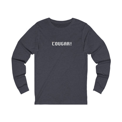 "Cougar" 100% Cotton Women's Long Sleeve Crew Neck T-Shirt