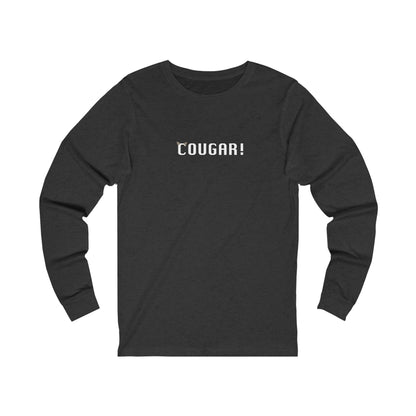 "Cougar" 100% Cotton Women's Long Sleeve Crew Neck T-Shirt