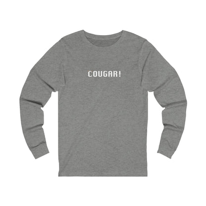 "Cougar" 100% Cotton Women's Long Sleeve Crew Neck T-Shirt