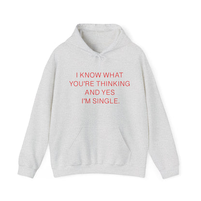 "I Am Single" Heavy Blend™ Hoodie Sweatshirt (Unisex)