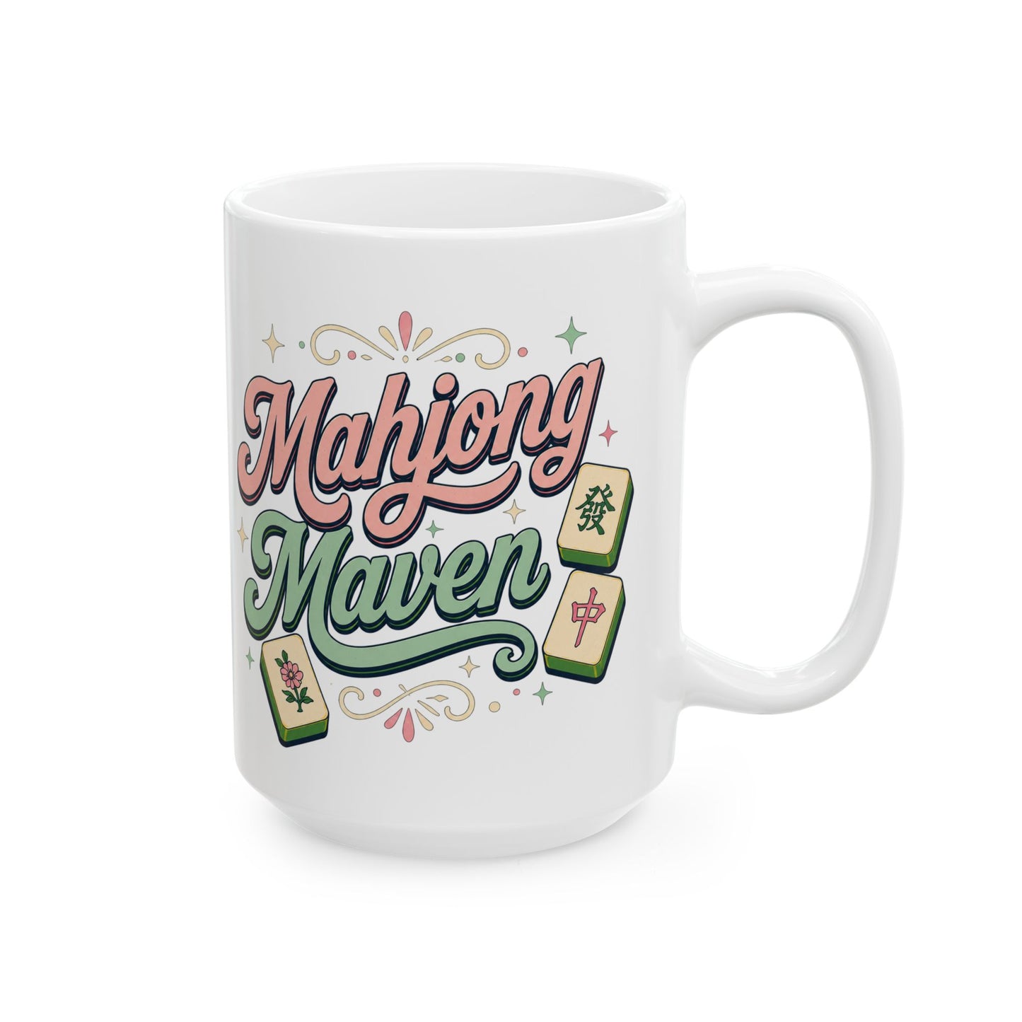 Mahjong Maven 15 oz Ceramic Mug
