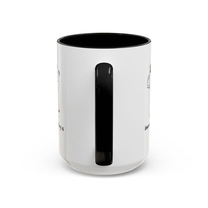 "Coffee, Because Adulting Is Hard" Accent Coffee Mug, 11 oz and 15 oz