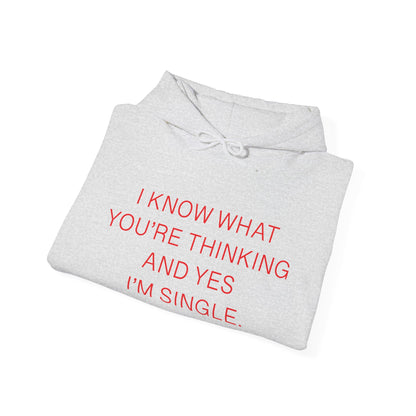 "I Am Single" Heavy Blend™ Hoodie Sweatshirt (Unisex)