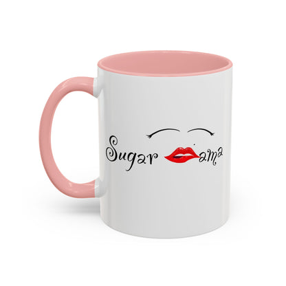 "Sugar Mama" Accent Coffee Mug, 11 Oz and 15 Oz