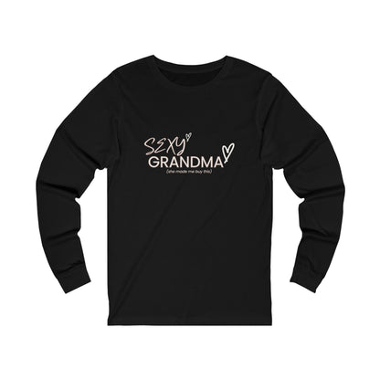 "Sexy Grandma" 100% Cotton Women's Long Sleeve Crew Neck T-Shirt