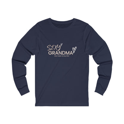 "Sexy Grandma" 100% Cotton Women's Long Sleeve Crew Neck T-Shirt